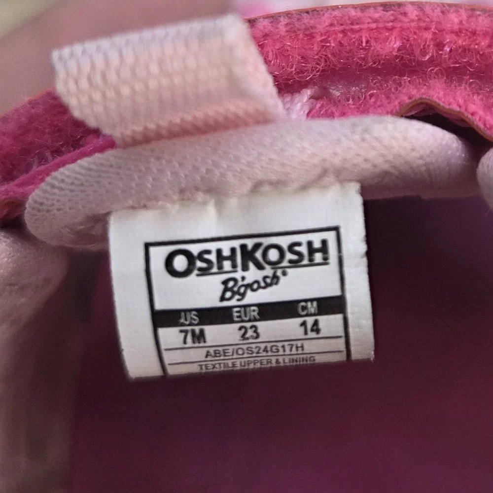 Oshkosh Toddler Girls Spring Summer Pink Play Sandals Size 7 Toddler.